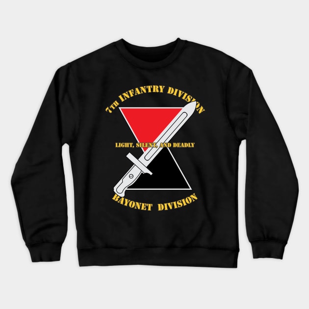 7th Infantry Division Crewneck Sweatshirt by MBK